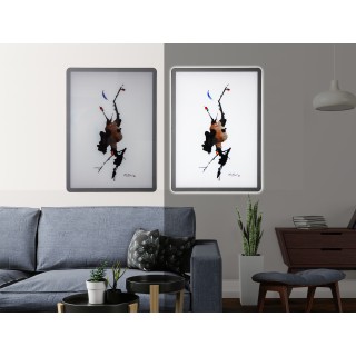 이성근화백LED 조명액자 꽃나무